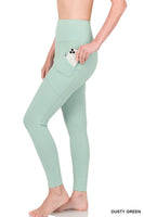 BETTER COTTON WIDE WAISTBAND POCKET LEGGINGS