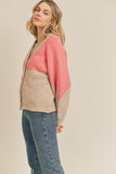 Color block Cardigan Sweater