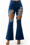 DENIM JEANS WIDE LEG