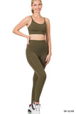 ATHLETIC CAMI BRA & LEGGINGS SET