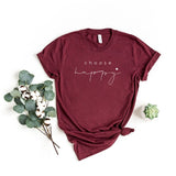 Choose Happy Heart Short Sleeve Graphic Tee