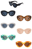 Retro Round Fashion Women Cat Eye Sunglasses