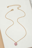 Checker heart pendant necklace