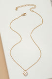 Checker heart pendant necklace
