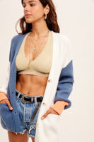 Color Block Sweater Cardigan