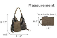Oversize Hobo Bag for Women Fringe Fur purse