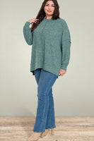 Plus Brushed Melange Hacci Oversized Sweater