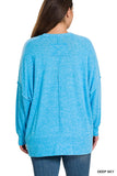 Plus Brushed Melange Hacci Oversized Sweater