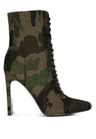 WYNDHAM Lace Up Leather Ankle Boots
