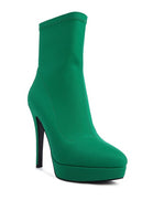 Patotie High Heeled Lycra Ankle Boot