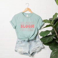 Bloom Stacked Colorful Short Sleeve Tee