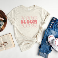 Bloom Stacked Colorful Short Sleeve Tee