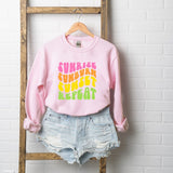 Sunrise Sunburn Sunset Graphic Sweatshirt