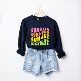 Sunrise Sunburn Sunset Graphic Sweatshirt
