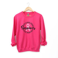Breast Cancer Survivor Circle Words Sweatshirt
