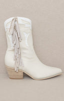 Oasis Society Millie - Fringe Framed Bootie