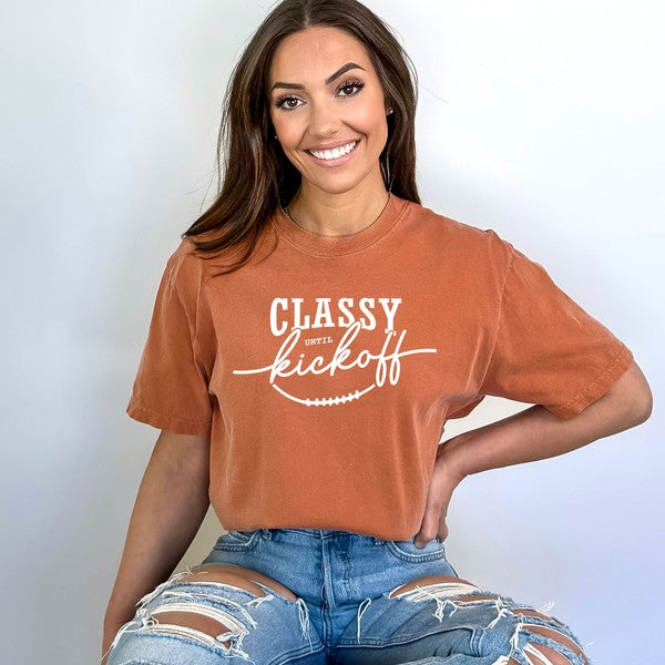 Classy Until Kickoff Garment Dyed Tee