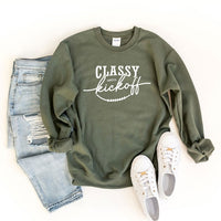 Classy Until Kickoff Graphic Sweatshirt