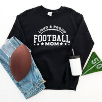 Proud Football Mom Graphic Sweatshirt