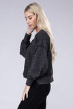 Brushed Melange Hacci Oversized Sweater