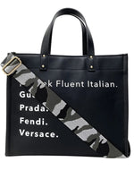 I Speak Fluent Italian- Leather