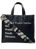 I Speak Fluent Italian- Leather
