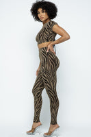LUREX OPEN BACK TOP AND PANTS SET