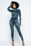 TIE DYE TOP AND PANTS SET
