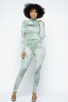 TIE DYE TOP AND PANTS SET