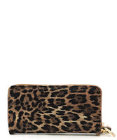 Leopard Print Textured Backpack