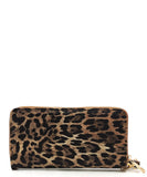 Leopard Print Textured Backpack