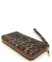 Leopard Print Textured Backpack