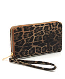 Leopard Print Textured Backpack