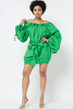 OFF SHOULDER SHIRT DRESS