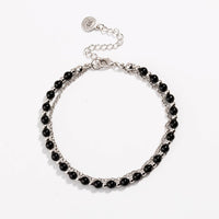 Black Beaded Friendship Bracelet for Women