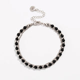 Black Beaded Friendship Bracelet for Women