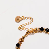 Black Beaded Friendship Bracelet for Women