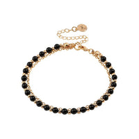 Black Beaded Friendship Bracelet for Women