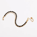 Black Beaded Friendship Bracelet for Women