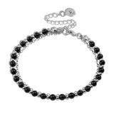 Black Beaded Friendship Bracelet for Women