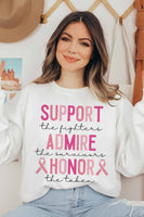 BREAST CANCER AWARENESS GRAPHIC SWEATSHIRT