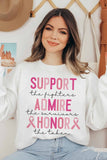 BREAST CANCER AWARENESS GRAPHIC SWEATSHIRT