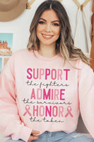 BREAST CANCER AWARENESS GRAPHIC SWEATSHIRT