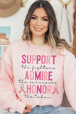 BREAST CANCER AWARENESS GRAPHIC SWEATSHIRT