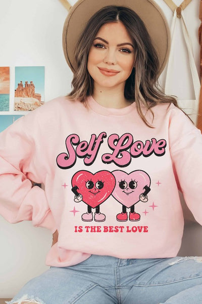 SELF LOVE IS THE BEST LOVE SWEATSHIRT PLUS SIZE