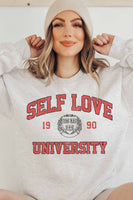 SELF LOVE UNIVERSITY SWEATSHIRT PLUS SIZE