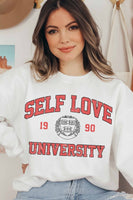 SELF LOVE UNIVERSITY SWEATSHIRT PLUS SIZE