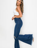 Curvy flare jeans