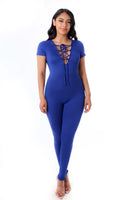 Front cross jumpsuit