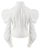 Puff cotton blouse